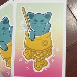 Cat Taiyaki Prints